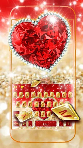 Gold Red Lux Heart Theme