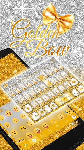 Golden Bow Keyboard Theme screenshot 1