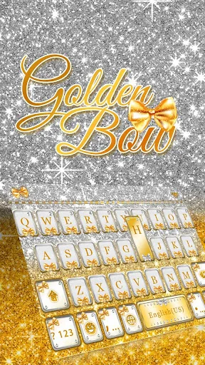 Golden Bow Keyboard Theme screenshot 3