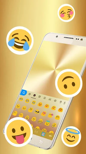 keyboard - Gold Galaxy S7 Edge