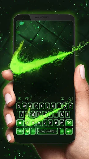 Green Neon Check Theme