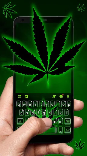 Green Neon Weed Theme