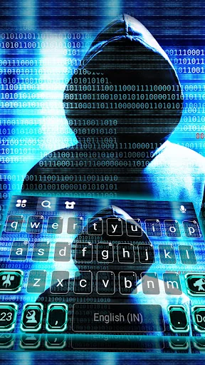 Hacker Matrix Keyboard Backgro