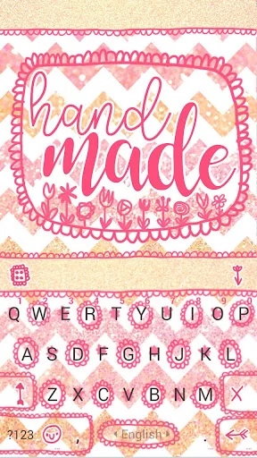 Hand Made Kika Keyboard screenshot 2