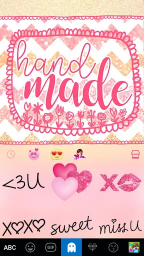 Hand Made Kika Keyboard screenshot 4