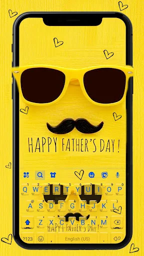 Happy Fathers Day Keyboard Bac screenshot 1