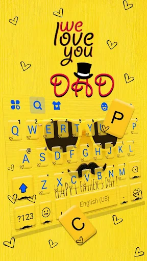 Happy Fathers Day Keyboard Bac screenshot 2