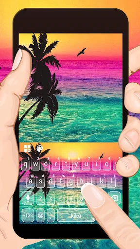 Holiday Coconut Sunset Keyboar