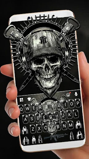Horror Guns Skull Warrior Keyb