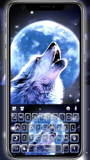 Howling Wolf Moon Keyboard The screenshot 1