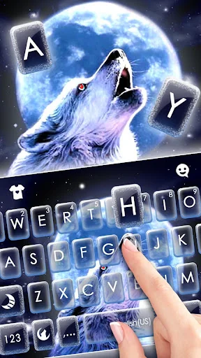 Howling Wolf Moon Keyboard The screenshot 2