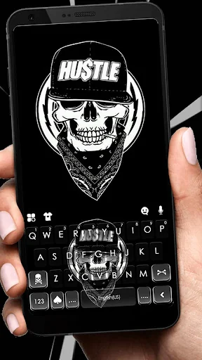 Hustle Gangster Skull Keyboard
