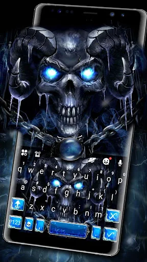 Ice Reaper Skull Keyboard Them