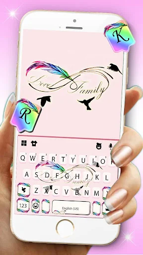 Infinity Feather Keyboard Them