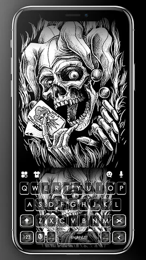 Joker Black Keyboard Backgroun
