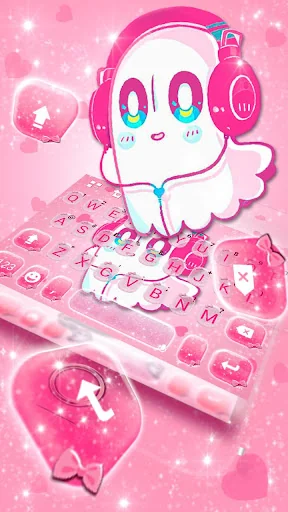Kawaii Earphone Ghost Keyboard