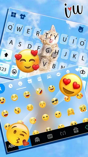 Kitty Paws Keyboard Background screenshot 4
