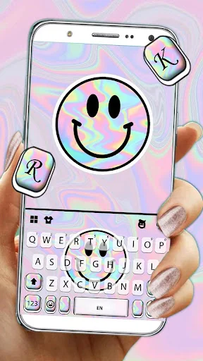 Laser Smiley Face Theme screenshot 1