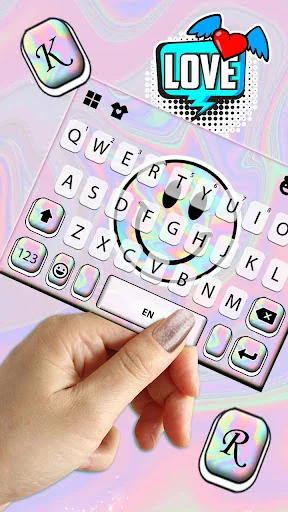 Laser Smiley Face Theme screenshot 2