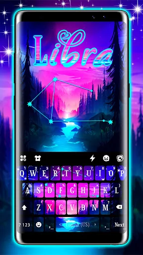 Libra Galaxy Keyboard Theme