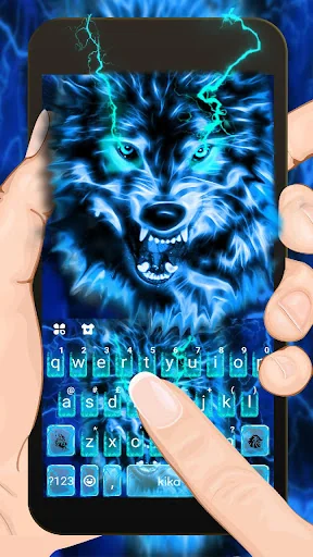 Lightning Wolf Keyboard Theme