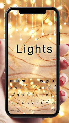 Golden Lights Keyboard Theme