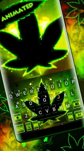 Neon Green Leave Theme