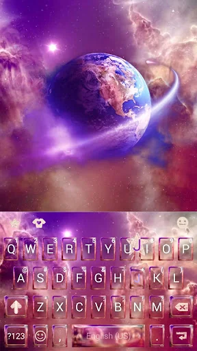 Live Sky Galaxy Keyboard Theme