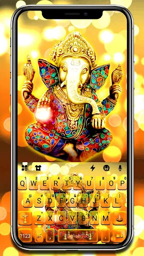 Lord Ganesha Keyboard Backgrou