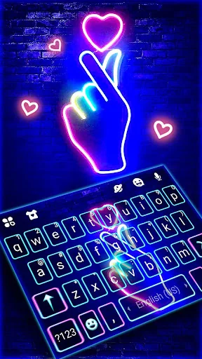 Love Heart Neon Theme