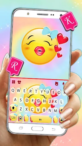 Lovely Kiss Emoji Keyboard The