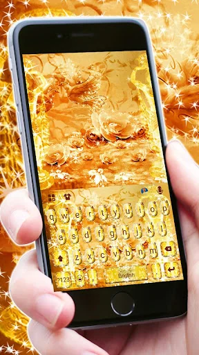 Luxury Shining Golden Keyboard