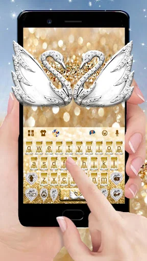 Luxury Swan Keyboard Theme