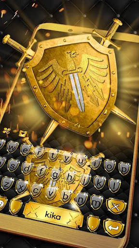 Gold Shield Keyboard Theme