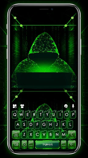 Matrix Hacker Keyboard Backgro screenshot 1