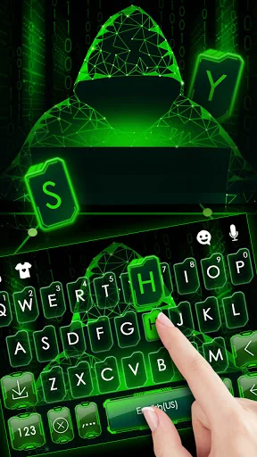 Matrix Hacker Keyboard Backgro screenshot 2