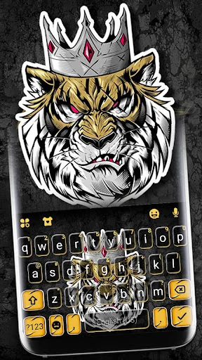 Mean Tiger King Keyboard Theme screenshot 1