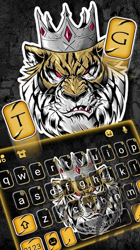 Mean Tiger King Keyboard Theme screenshot 2