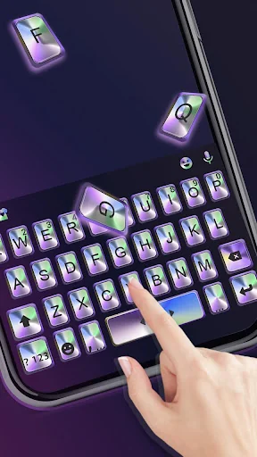 Metal 3d Laser Keyboard Theme