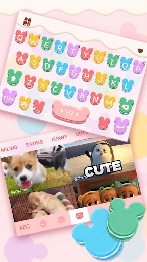 Tasty Mickey Macaroon Keyboard screenshot 4