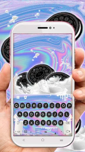 Milk Cookie Keyboard Theme screenshot 1