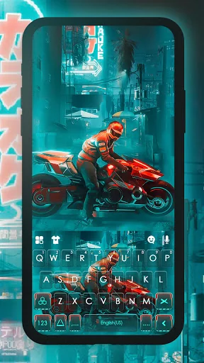 Moto Racer Keyboard Background