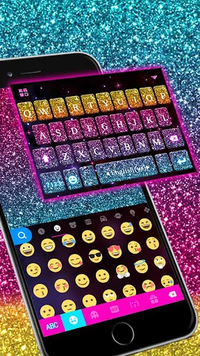 Color Glitter Keyboard