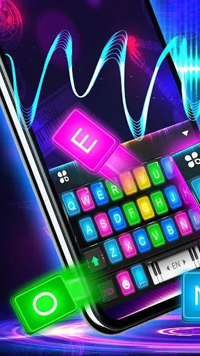 Neon Beam Piano Lights Keyboar