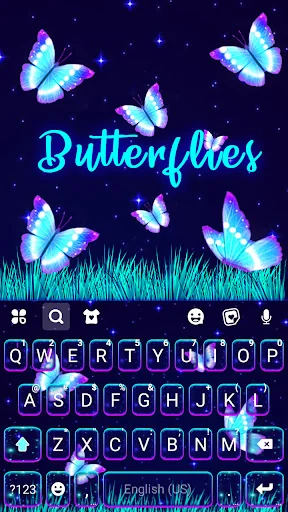 Neon Butterflies Theme