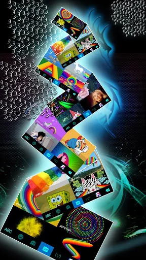 Neon Dragon Keyboard Backgroun screenshot 4
