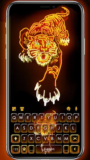 Neon Gold Tiger Theme
