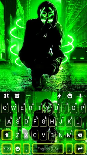 Neon Green Purge Man Keyboard 