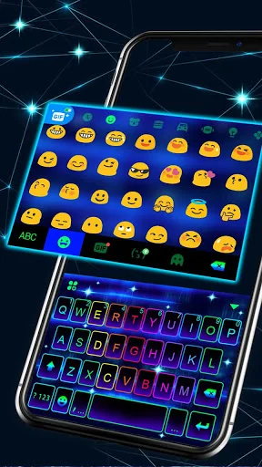 Neon Led Keyboard Theme screenshot 2