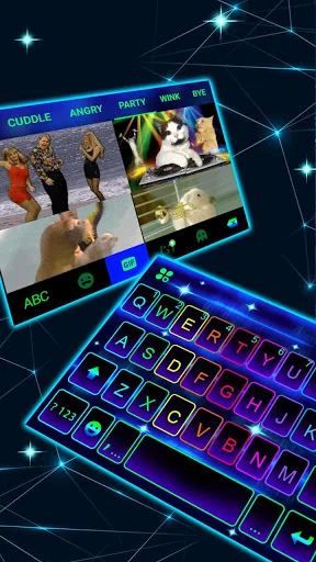 Neon Led Keyboard Theme screenshot 4